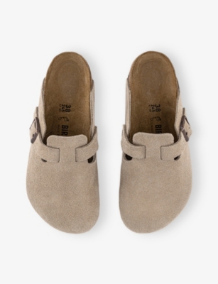 BIRKENSTOCK: Boston Regular-Fit Suede Clogs