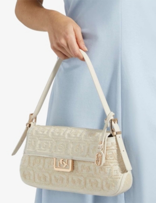 DUNE: Highgate Baguette Woven Shoulder Bag