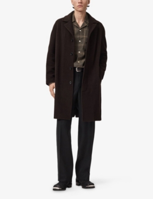 ALLSAINTS: Duke Lapel-Collar Wool-Blend Coat