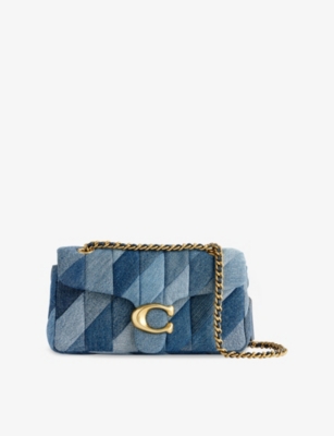 Coach Womens Tabby 26 Quilted Denim Cross-body Bag Indigo