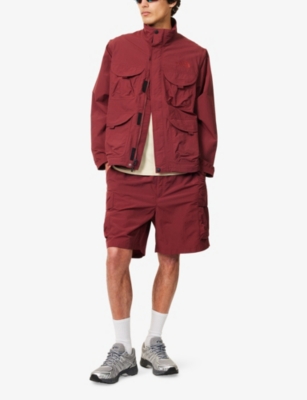 The North Face Mens Dark Brown Patch-pocket Relaxed-fit Woven Cargo Short In Dark Brown