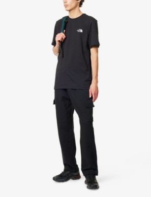 Shop The North Face Mens Reflective Box Crewneck Cotton-jersey T-shirt Black