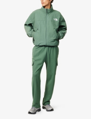 THE NORTH FACE MENS THE NORTH FACE NSE INSULATED EMBROIDERED-LOGO COTTON-BLEND JACKET 
