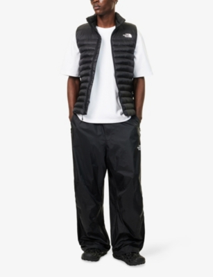 THE NORTH FACE MENS THE NORTH FACE WIND LOGO-PRINT SHELL TRACK PANTS 
