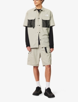 Shop The North Face Mens Medium Grey Nse Summer Boxy-fit Woven Shirt