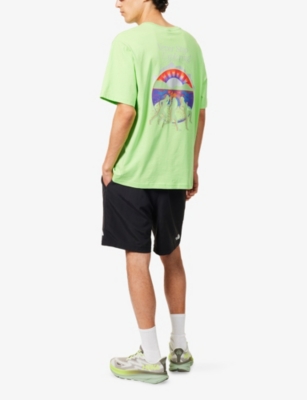 THE NORTH FACE MENS THE NORTH FACE NEVER STOP RELAXED-FIT COTTON T-SHIRT 