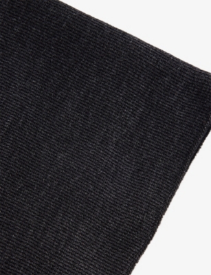 MAISON MARGIELA: Knitted Four-Stitch Wool Scarf