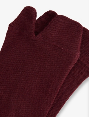 MAISON MARGIELA: Bootleg Wool-Blend Socks