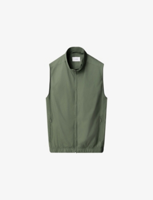 ETON: Stand-Collar Zipped-Pocket Shell Vest