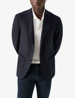 ETON: Contrast-Trim Regular-Fit Cotton-Jersey Polo Shirt