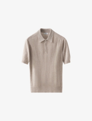 ETON: Raglan-Sleeve Regular-Fit Linen and Cotton-Blend Knitted Polo Shirt