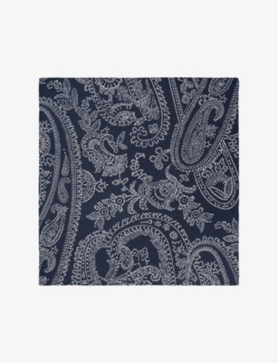 ETON: Paisley-Print Cotton and Silk-Blend Bandana