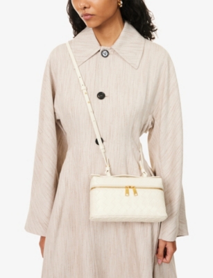 Bottega Veneta Womens Sea Salt-gold Bang Bang Leather Cross Body Bag