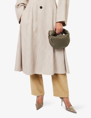 Bottega Veneta Womens Cypress-gold Mini Jodie Leather Hobo Bag In Green