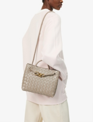 Bottega Veneta Womens  Andiamo Small Leather Top-handle Bag