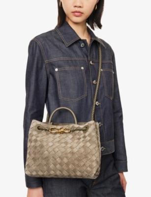 Bottega Veneta Womens Cypress-m B-cypress Andiamo Leather Small Top-handle Bag