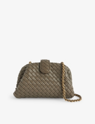 BOTTEGA VENETA: Small Lauren 1980 Leather Clutch Bag