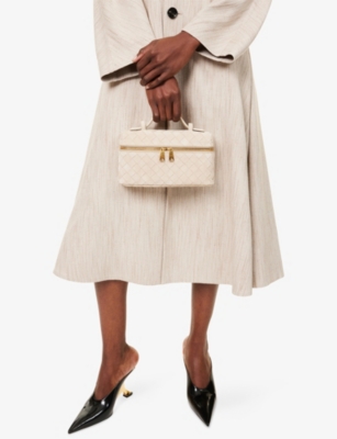 Bottega Veneta Womens Ecru-gold Bang Bang Suede Cross-body Bag