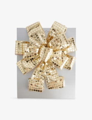 SELFRIDGES EDIT: Gold-Effect Bow Christmas Tree Topper