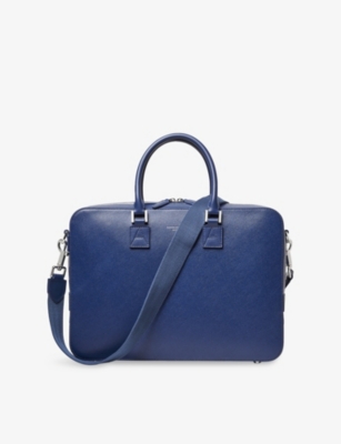 ASPINAL OF LONDON: Mount Street Leather Laptop Bag