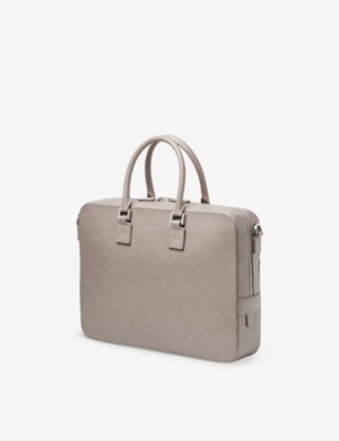 ASPINAL OF LONDON: Mount Street Leather Laptop Bag