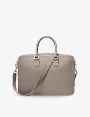 ASPINAL OF LONDON: Mount Street Leather Laptop Bag