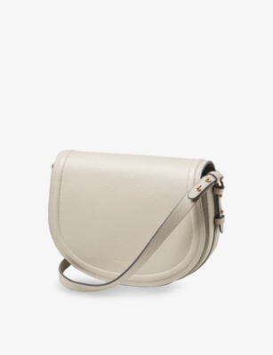 ASPINAL OF LONDON: Stella Branded Leather Satchel