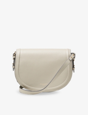 ASPINAL OF LONDON: Stella Branded Leather Satchel