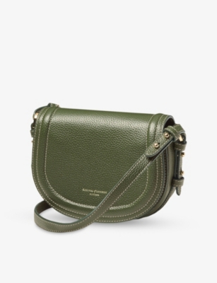ASPINAL OF LONDON: Stella Branded Leather Satchel
