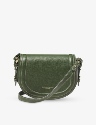 ASPINAL OF LONDON: Stella Branded Leather Satchel