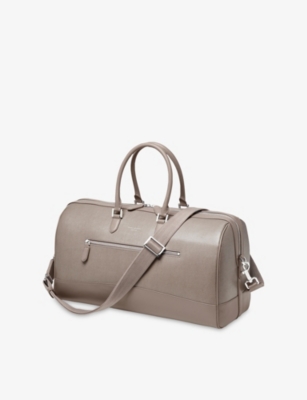 ASPINAL OF LONDON: Branded Leather Holdall