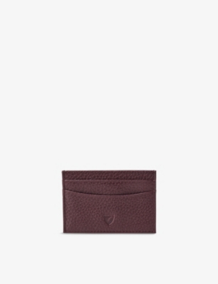 ASPINAL OF LONDON: Grained Leather Credit Card Case