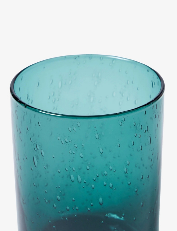 Bubble Petrol Glass Set-of-Four Tumblers