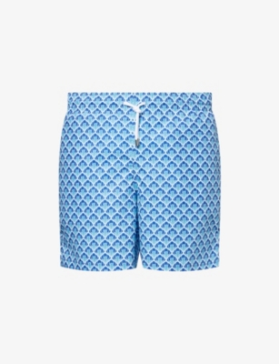 DEREK ROSE: Maui Graphic-Pattern Swim Shorts