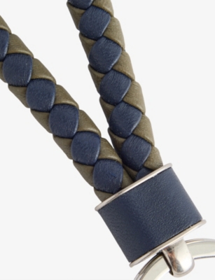 BOTTEGA VENETA: Intrecciato Loop Leather Keyring