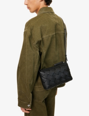 BOTTEGA VENETA: Diago Intrecciato Leather Cross-Body Bag
