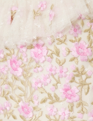 Lea Ditsy Micro Embroidered Woven Mini Dress