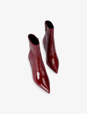 CARVELA: Marcia Heeled Faux-Leather Ankle Boots