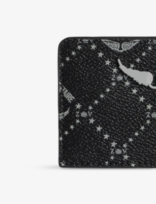ZADIG&VOLTAIRE: ZV Brand-Plaque Coated-Canvas Card Holder
