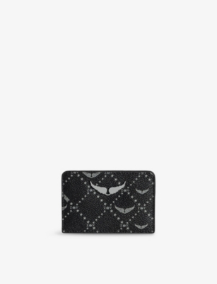 ZADIG&VOLTAIRE: ZV Brand-Plaque Coated-Canvas Card Holder