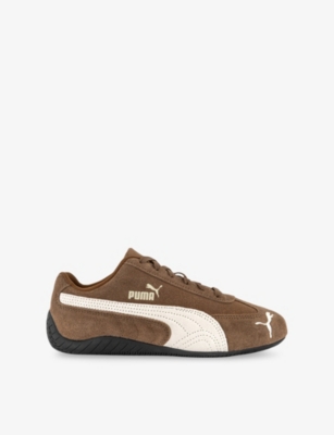 Shop Puma Mens Haute Coffee Speedcat Og Logo-print Suede Low-top Trainers
