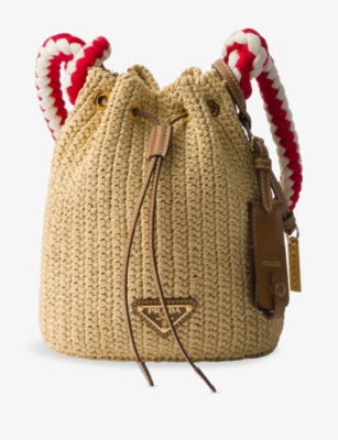 PRADA: Crochet Mini Bucket Bag