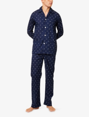 DEREK ROSE: Nelson Printed Cotton Lounge Trousers