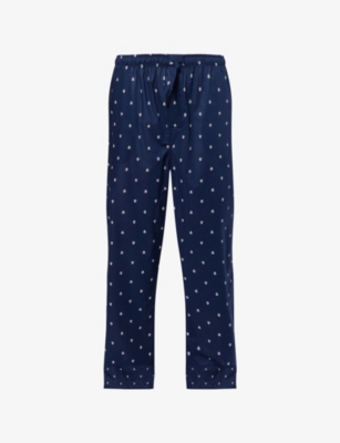 DEREK ROSE: Nelson Printed Cotton Lounge Trousers