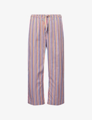 DEREK ROSE: Wellington Striped Pyjama Bottoms