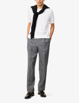 JOHN SMEDLEY: Belden Crewneck Cotton-Knit T-Shirt