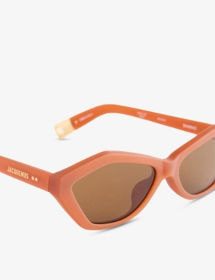 Jacquemus Womens Brown Jac42c10sun Bambino Diamond-frame Acetate Sunglasses In Brown