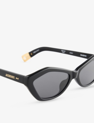 Jacquemus Womens Black Jac42c1sun Bambino Diamond-frame Acetate Sunglasses In Black