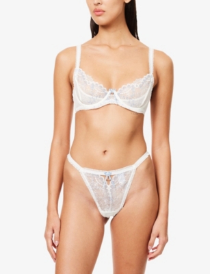 LOUNGE UNDERWEAR: Bridal Francesca Lace Underwired Bra
