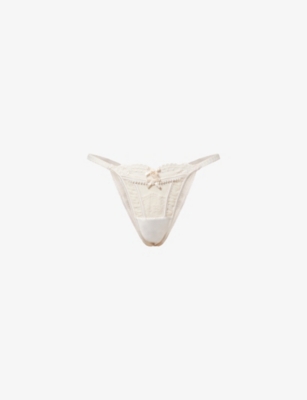 LOUNGE UNDERWEAR: Christina Bridal Lace Thong